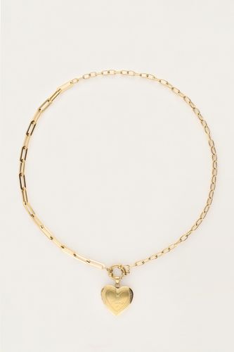 Collierà maillons Love avec médaillon en forme de cœur | - My jewellery - Modalova