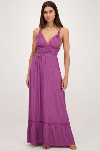 Robe longue violette en lurex | - My jewellery - Modalova
