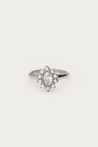 Bague à perles fantaisies et strass | - My jewellery - Modalova