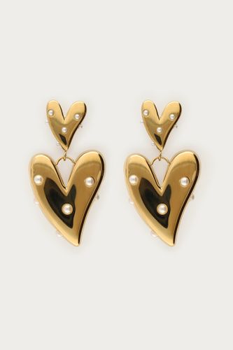 Boucles d'oreilles avec cœur et perles fantaisie | - My jewellery - Modalova