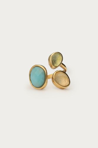 Bague Art maxi avec trois pierres | - My jewellery - Modalova