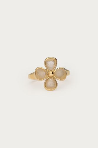 Bague Tropical trèfle en quartz rose | - My jewellery - Modalova
