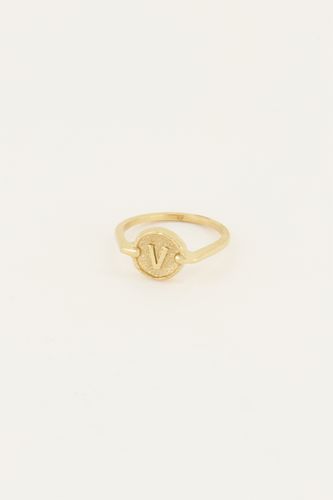 Bague avec initiale encerclée | - My jewellery - Modalova