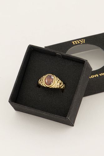 Chevalière vintage à cristal rouge | - My jewellery - Modalova