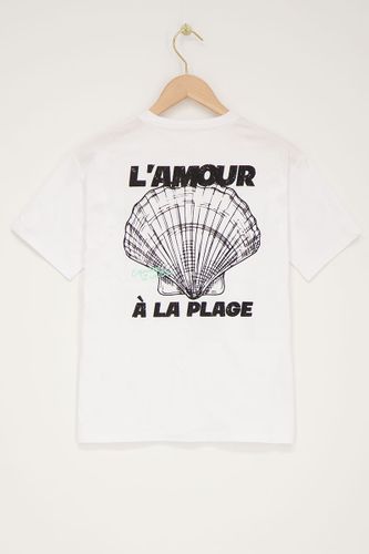 T-shirt avec imprimé ''L'amour a la plage''| - My jewellery - Modalova