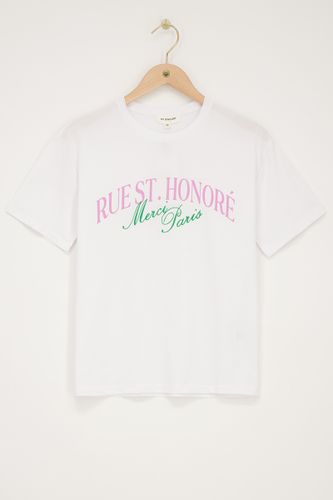 T-shirt avec imprimé violet''Rue st. honoré''| - My jewellery - Modalova
