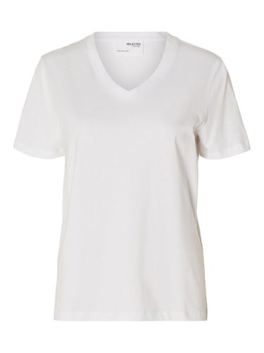 Classique V-neck T-shirt - Selected - Modalova