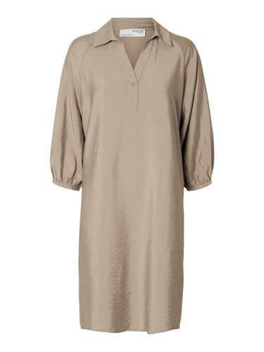 Manches 3/4 Mini-robe - Selected - Modalova