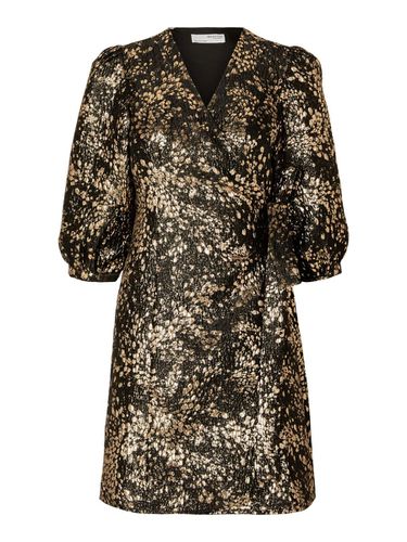 Metallic Jacquard Mini-robe - Selected - Modalova