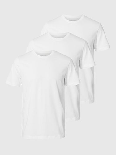 Lot De 3 Pièces En Coton T-shirt - Selected - Modalova
