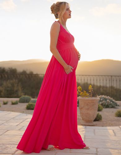 Fit & Flare Rib Knit Sleeveless Maternity and Nursing Dress | - Seraphine - Modalova