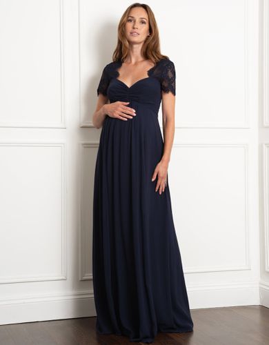 Maxi Maternity & Nursing Dress with Lace Sleeve | - Seraphine - Modalova