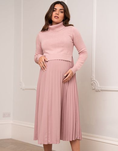 Rose Pleated Maternity & Nursing Dress | - Seraphine - Modalova