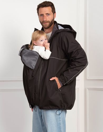 In 1 Men's Waterproof Coat with Baby Pouch | - Seraphine - Modalova