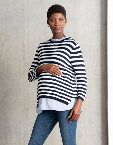 Cotton Maternity & Nursing Jumper with Detachable Collar | - Seraphine - Modalova