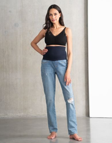 Organic Ripped Post Maternity Boyfriend Jeans | - Seraphine - Modalova