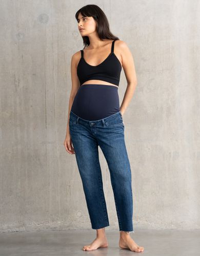 Tapered Frayed Hem Maternity Jeans | - Seraphine - Modalova