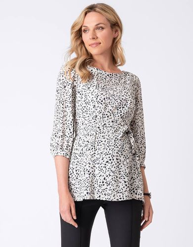 Printed Belted Maternity Blouse | - Seraphine - Modalova