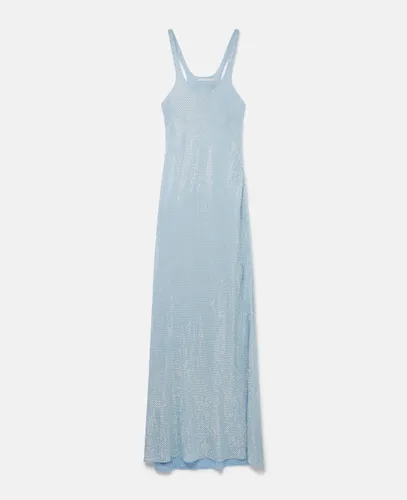 Robe longue en soie strass cristal, , , Taille: 38 - Stella McCartney - Modalova