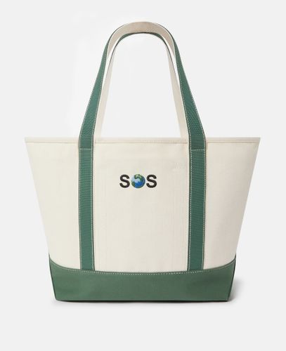 SOS Embroidered Large Tote Bag, , / - Stella McCartney - Modalova