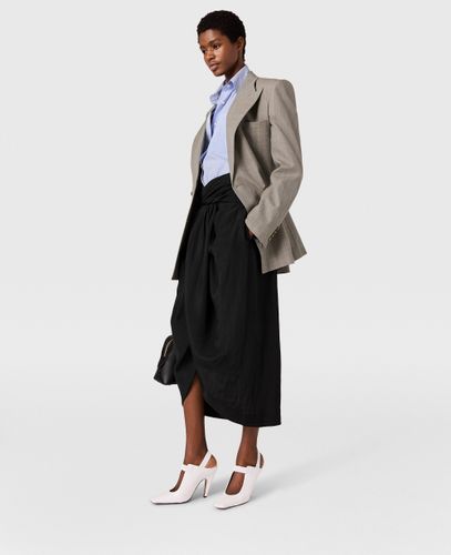 Jupe midi portefeuille froncee, , , Taille: 40 - Stella McCartney - Modalova