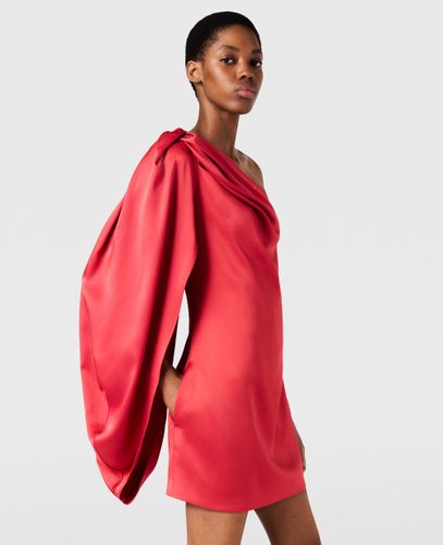 One-Shoulder Draped Satin Mini Dress, , Taille: 38 - Stella McCartney - Modalova