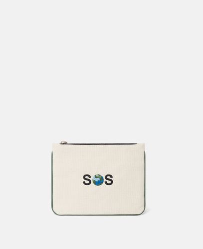 SOS Embroidered Zip Cardholder, - Stella McCartney - Modalova