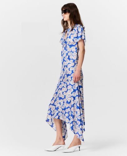 Robe midi dos nu à mancherons avec imprime marguerite, , Taille: 40 - Stella McCartney - Modalova