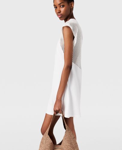 Mini robe trapeze avec empiecement en resille, , Taille: M - Stella McCartney - Modalova