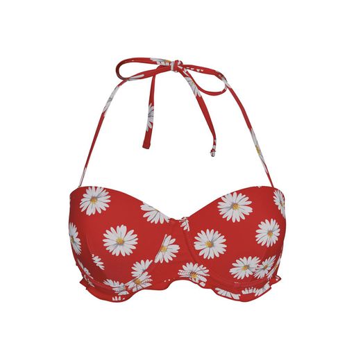 Haut de maillot balconnet rouge Floral - Pomm'Poire - Modalova