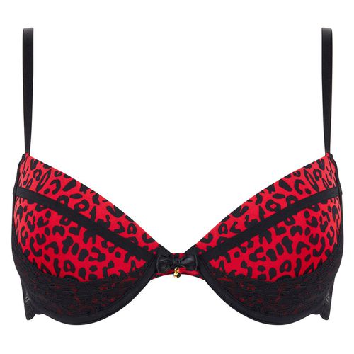 Soutien-gorge push-up noir/rouge Midnight - Pomm'Poire - Modalova