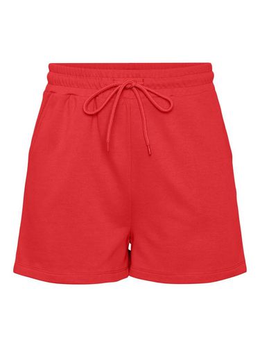 Taille Haute Shorts En Molleton - Pieces - Modalova