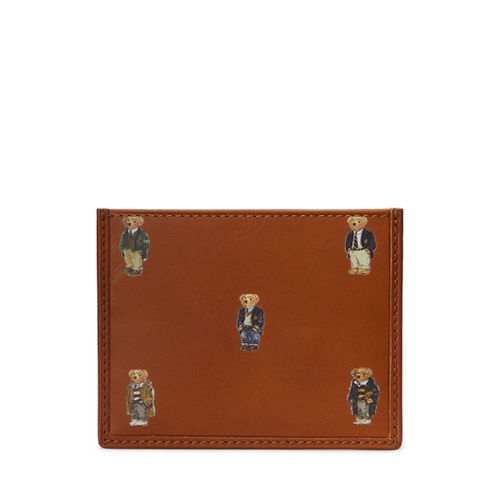 Porte-cartes Polo Bear en cuir - Polo Ralph Lauren - Modalova