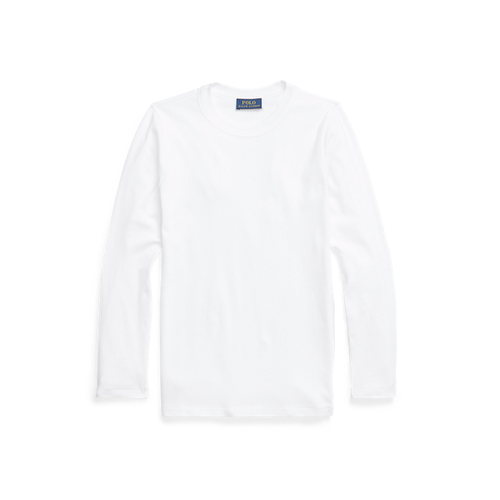 T-shirt col rond à manches 7/8 en coton - Polo Ralph Lauren - Modalova