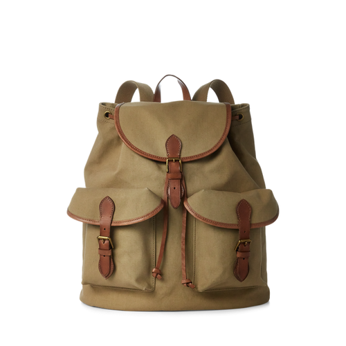 Sac à dos Heritage bordé de cuir - Polo Ralph Lauren - Modalova