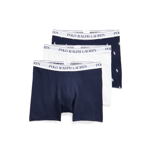 Lot de trois slips-boxers coton stretch - Polo Ralph Lauren - Modalova