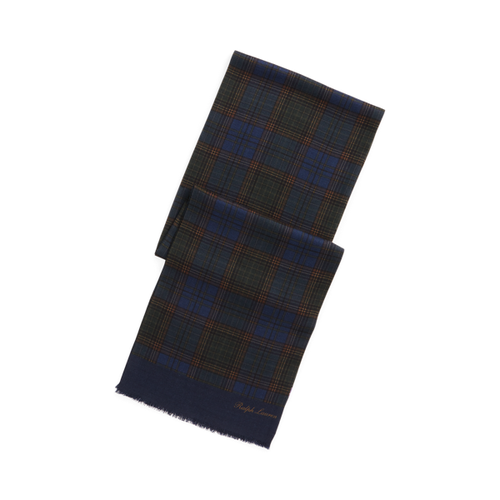 Écharpe écossaise en cachemire et soie - Purple Label - Modalova