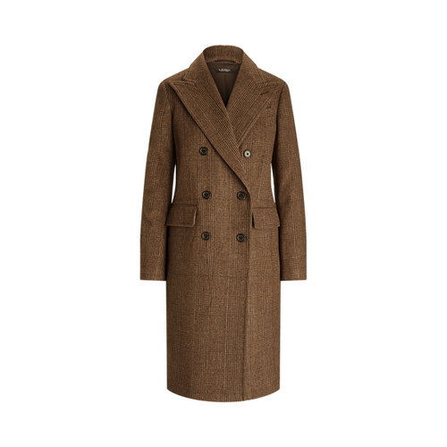 Manteau coupe croisée en laine mélangée - Lauren Ralph Lauren - Modalova