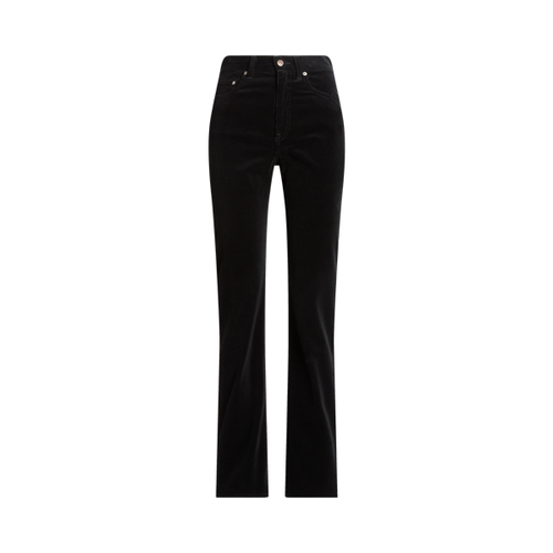 Pantalon droit taille haute en velours - Polo Ralph Lauren - Modalova