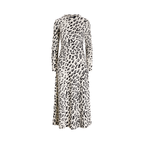 Robe col rond léopard en laine mélangée - Polo Ralph Lauren - Modalova