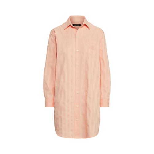 Chemise de nuit rayée en coton - Lauren Ralph Lauren - Modalova