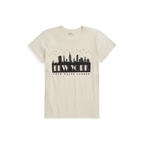 T-shirt logo et paysage urbain en jersey - Polo Ralph Lauren - Modalova