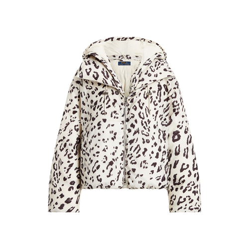 Doudoune à capuche et motif léopard - Polo Ralph Lauren - Modalova
