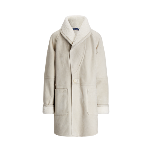 Manteau en peau lainée velours - Polo Ralph Lauren - Modalova