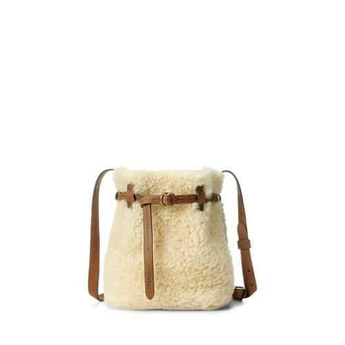 Mini sac seau Bellport en peau lainée - Polo Ralph Lauren - Modalova