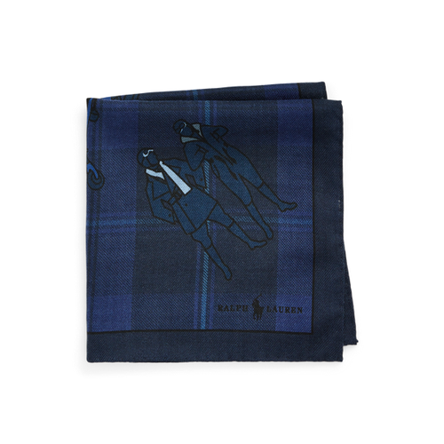 Pochette écossaise en laine et soie - Polo Ralph Lauren - Modalova