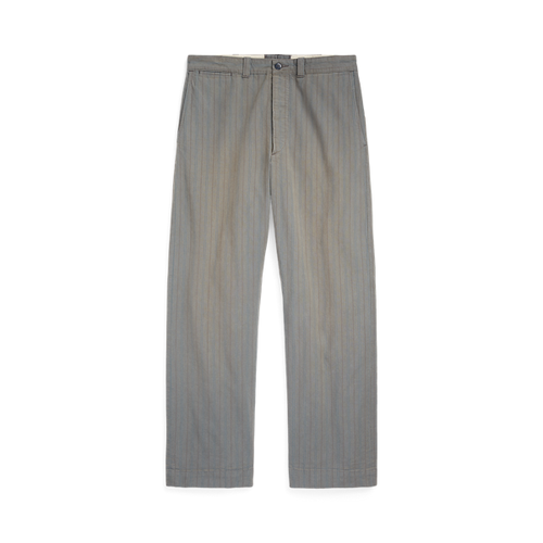 Pantalon chino de treillis rayé - RRL - Modalova