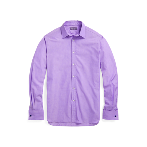 Chemise fil-à-fil poignets mousquetaires - Purple Label - Modalova