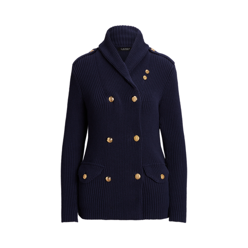 Manteau coupe croisée en tricot - Lauren Ralph Lauren - Modalova