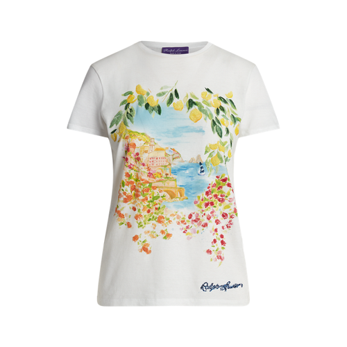 T-shirt à motif en jersey de coton - Collection - Modalova